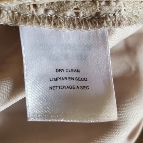 Nine West Size 6 Cream Dress 3/4 Sleeves. - Picture 10 of 13